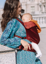 Load image into Gallery viewer, Bordeaux Velvet Baby Carrier
