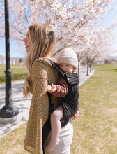 Load image into Gallery viewer, Black Velvet Baby Carrier