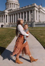 Load image into Gallery viewer, Rust Velvet Baby Carrier
