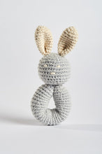 Load image into Gallery viewer, Organic Baby Toys - Rattle | Grey Bunny