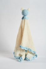 Load image into Gallery viewer, Organic Muslin Lovey Blanket Blue
