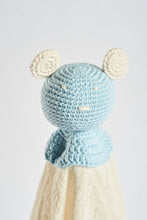 Load image into Gallery viewer, Organic Muslin Lovey Blanket Blue
